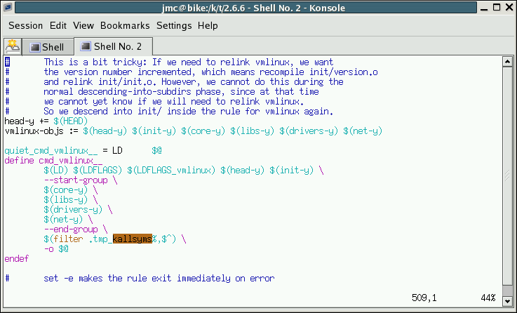 [Konsole screenshot]