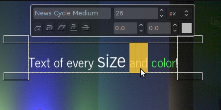 [Text editing]
