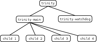 [Relationship of Trinity processes]