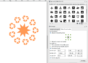 [Inkscape radial arrangement]