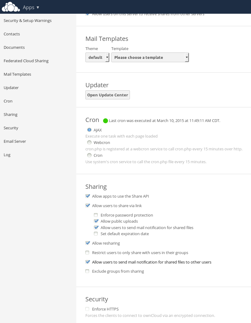 [administrative features]