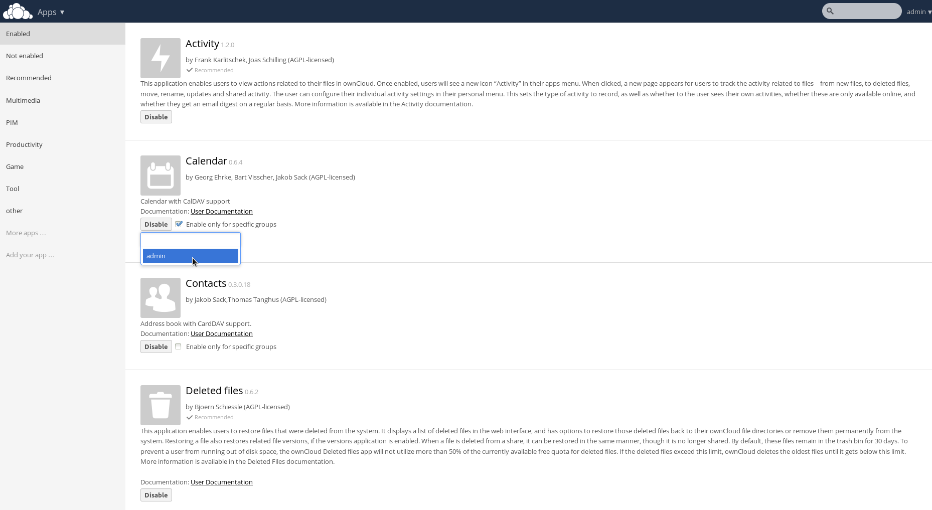 [app administration]