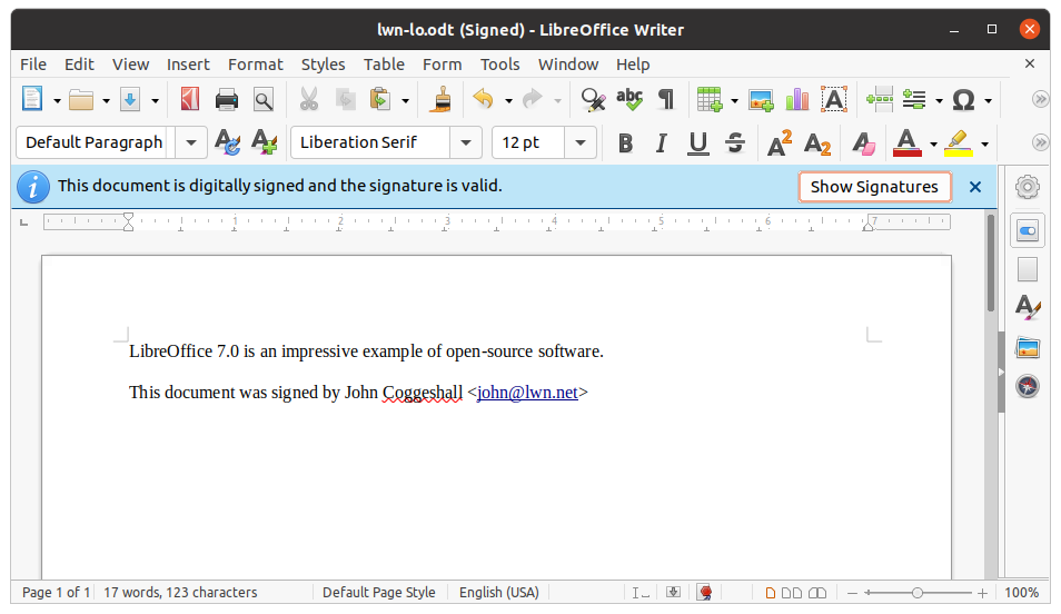 libreoffice writer download only
