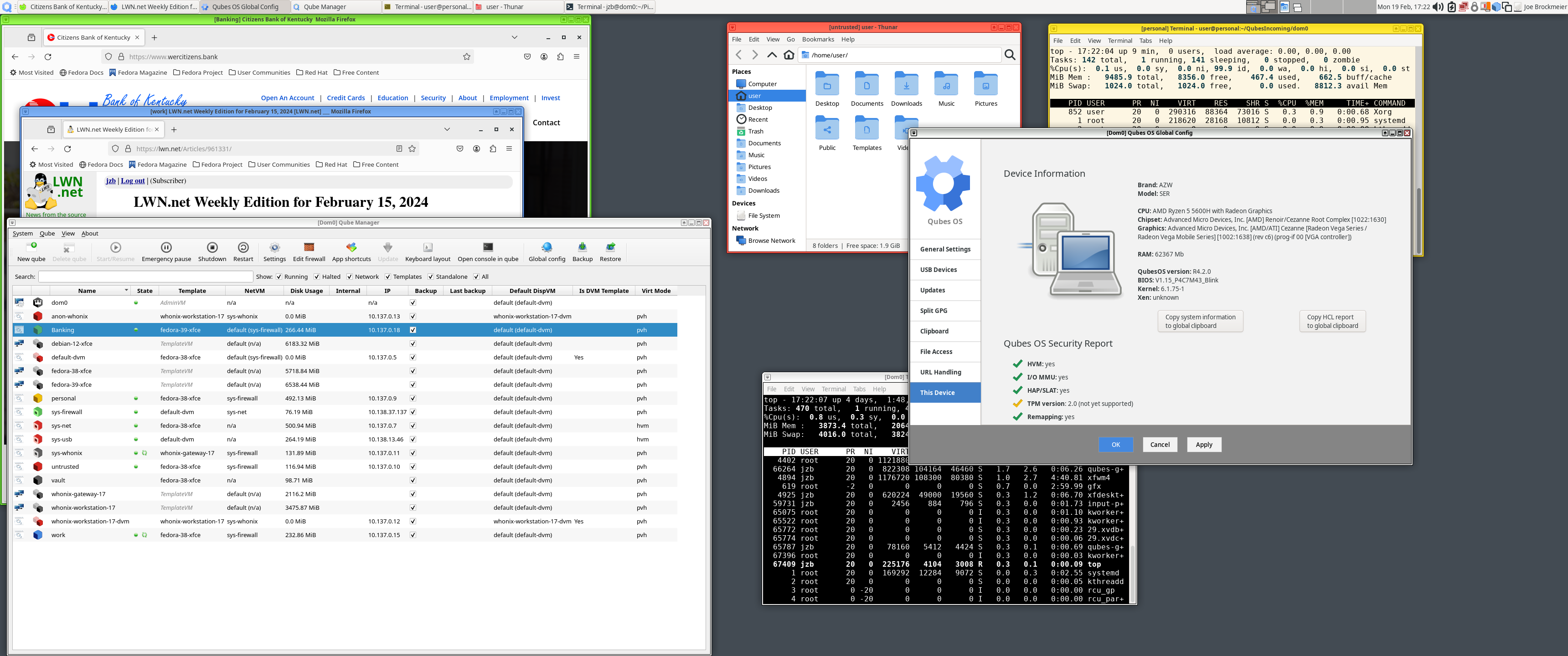 Qubes OS 4.2.0 screenshots [LWN.net]