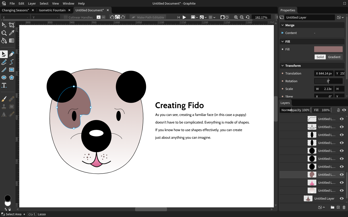 [Graphite editor view]