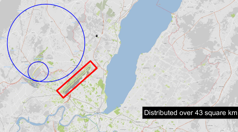 [Map showing the location of CERN]