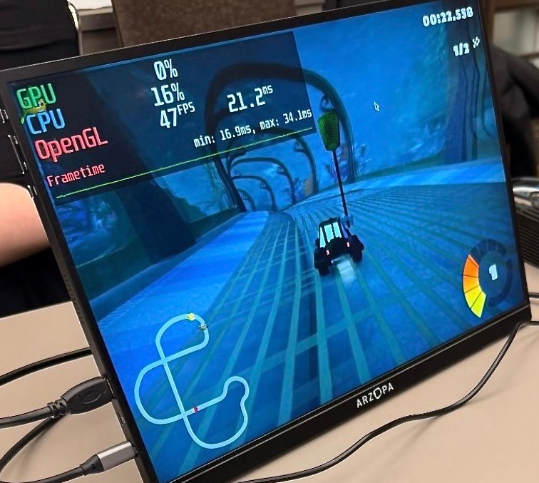 [SuperTuxKart running on Tyr at LPC]