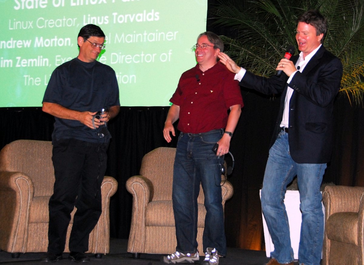 [Andrew Morton, Linus Torvalds, Jim Zemlin]