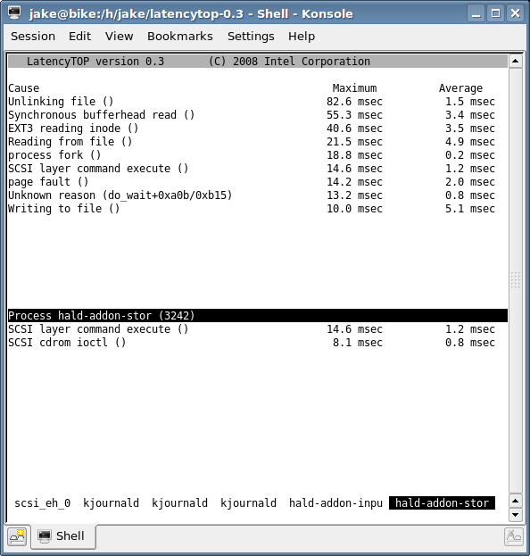 [LatencyTOP application]