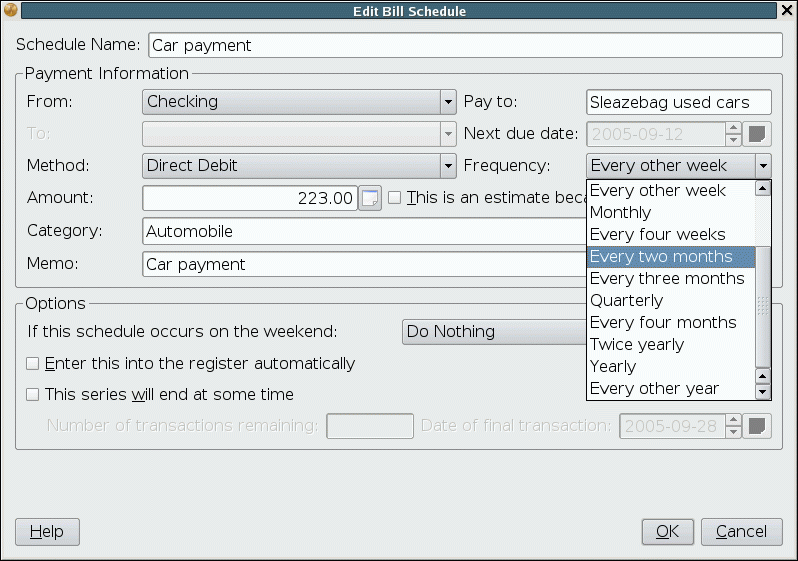 [KMyMoney scheduler]